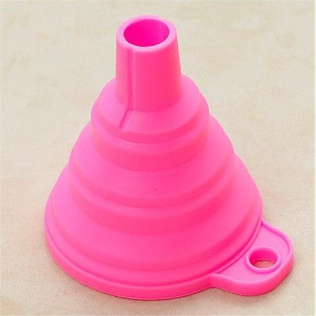 Mini Silicone Foldable Funnel Hopper Kitchen