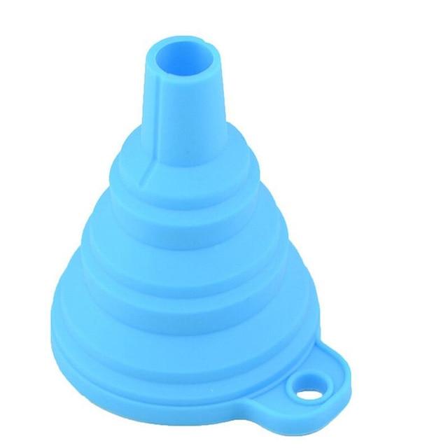 Mini Silicone Foldable Funnel Hopper Kitchen